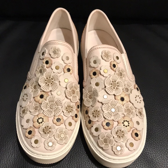 coach tea rose shoes